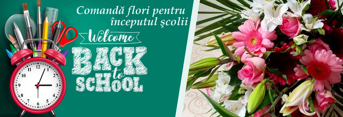 Ofera flori de inceperea anului scolar.